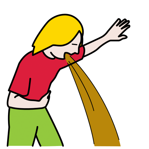 Pictograma de vomitar para niños con TEA