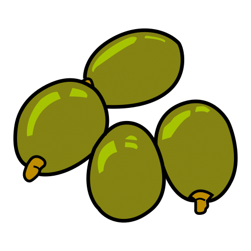 Pictograma de aceitunas para niños con TEA