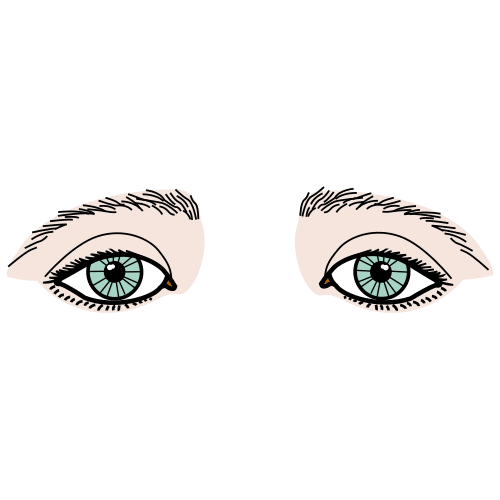 Pictograma de ojos para niños con TEA
