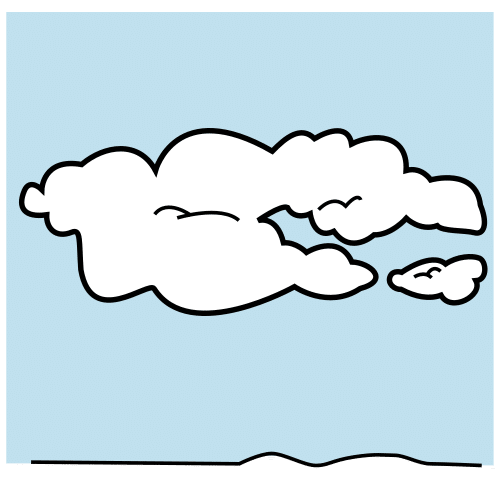 Pictograma de nube para niños con TEA