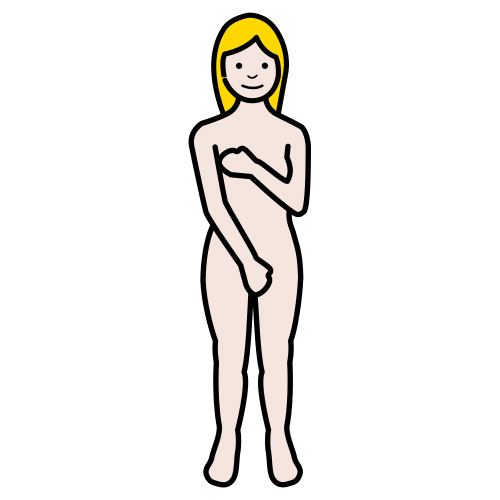 Pictograma de desnuda para niños con TEA