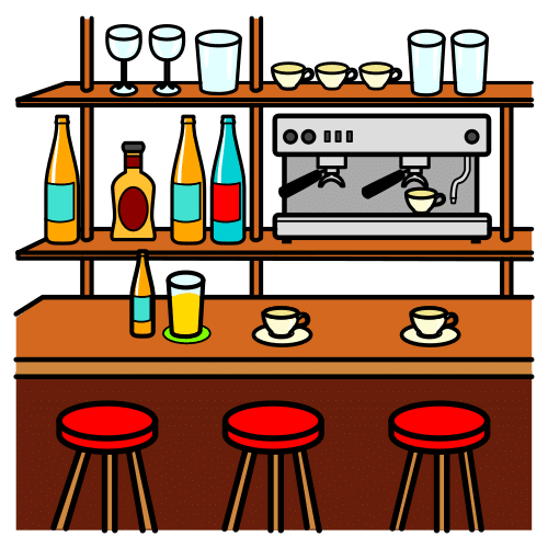 Pictograma de cafetería para niños con TEA