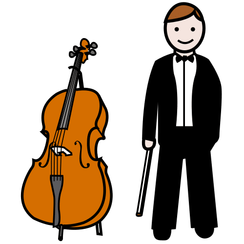 Pictograma de músico para niños con TEA