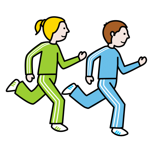 Pictograma de correr para niños con autismo y TEA