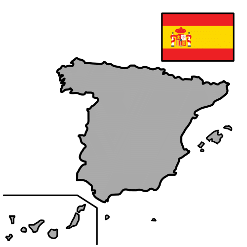 Pictograma de España para niños con autismo y TEA