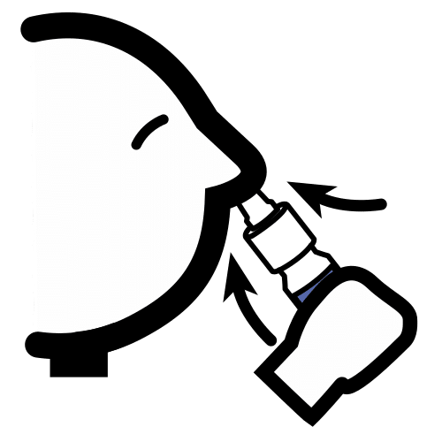 Pictograma de inhalar para niños con autismo y TEA
