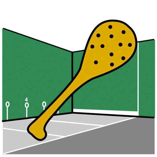 Pictograma de pelota vasca para niños con autismo y TEA