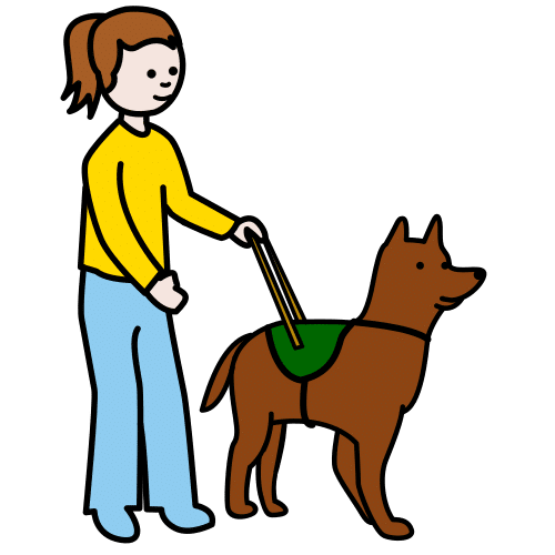 Pictograma de terapia asistida con animales para niños con autismo y TEA