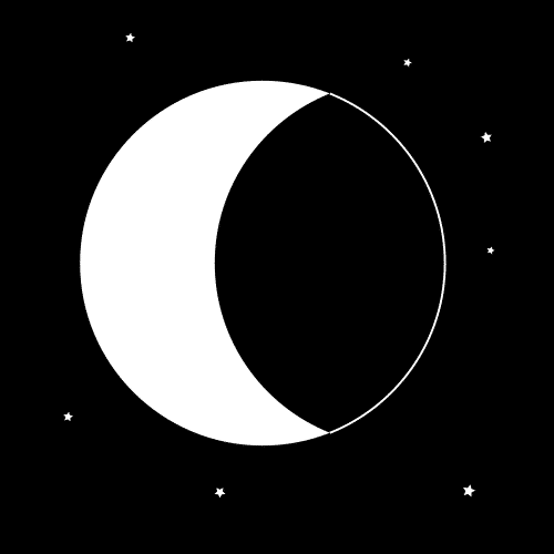 Pictograma de Luna para niños con autismo y TEA