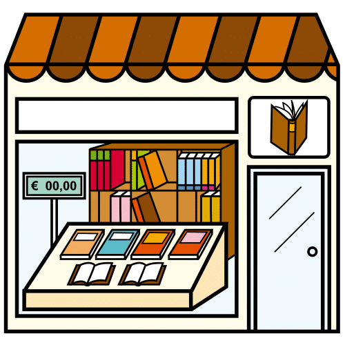 Pictograma de librería para niños con autismo y TEA