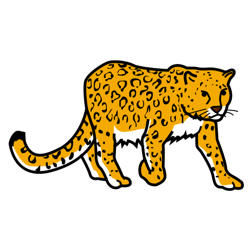 Pictograma de leopardo para niños con TEA