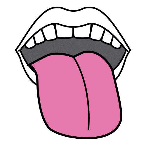 Pictograma de lengua para niños con TEA