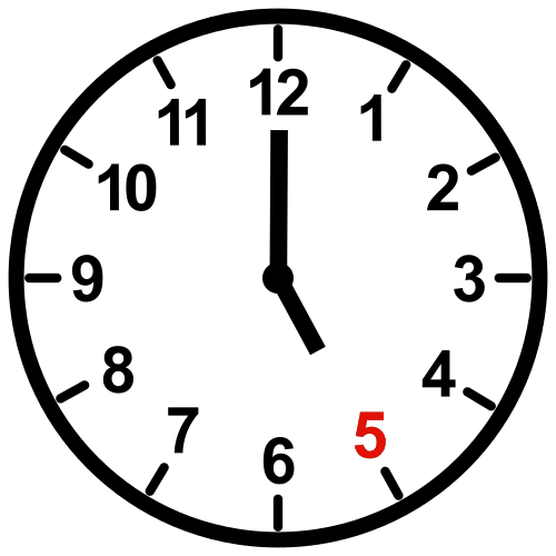 Pictograma de 17:00h para niños con autismo y TEA
