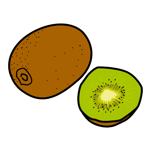 Pictograma de kiwi para niños con autismo y TEA
