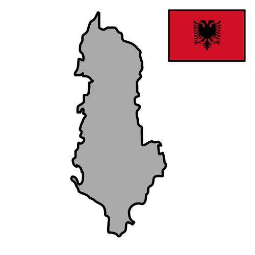 Pictograma de Albania para niños con autismo y TEA