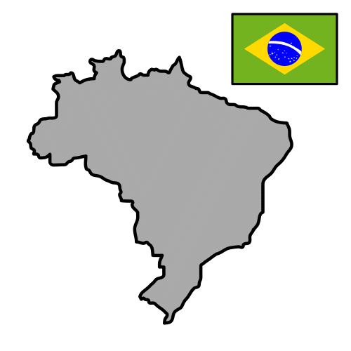 Pictograma de Brasil para niños con autismo y TEA