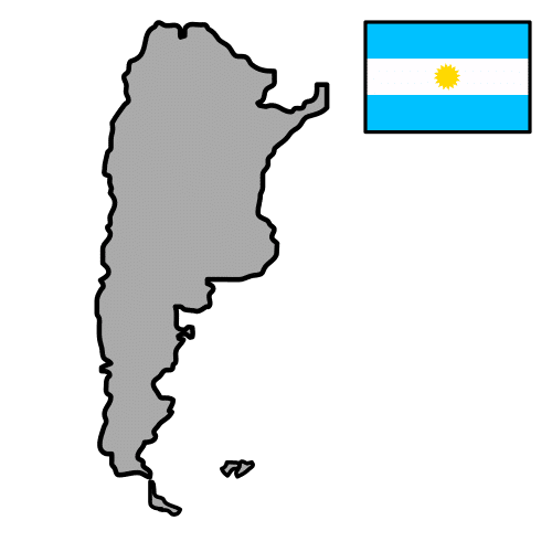 Pictograma de Argentina para niños con autismo y TEA