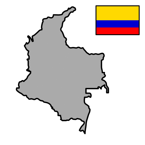 Pictograma de Colombia para niños con autismo y TEA
