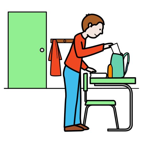 Pictograma de entrada para niños con TEA