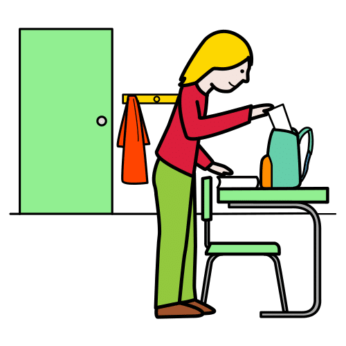 Pictograma de entrada para niños con TEA