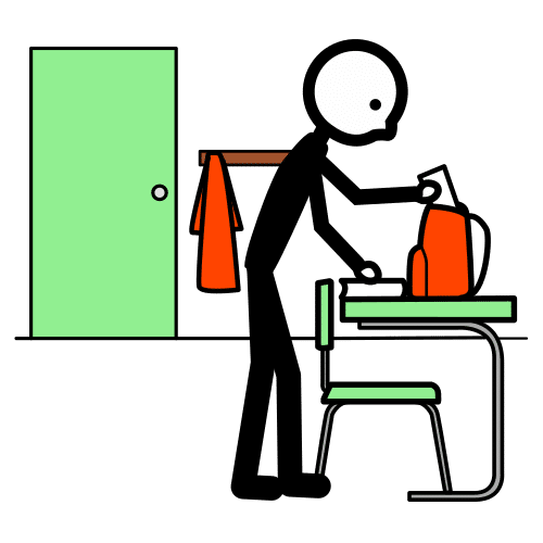 Pictograma de entrada para niños con TEA