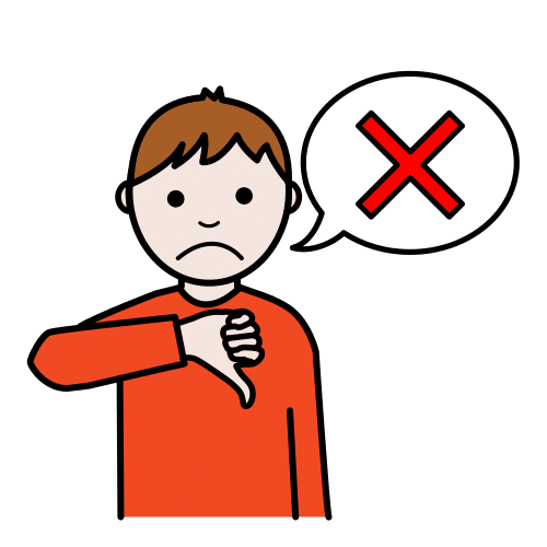 Pictograma de suspender para niños con autismo y TEA