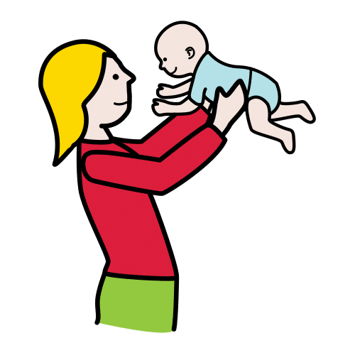 Pictograma de aupar para niños con autismo y TEA