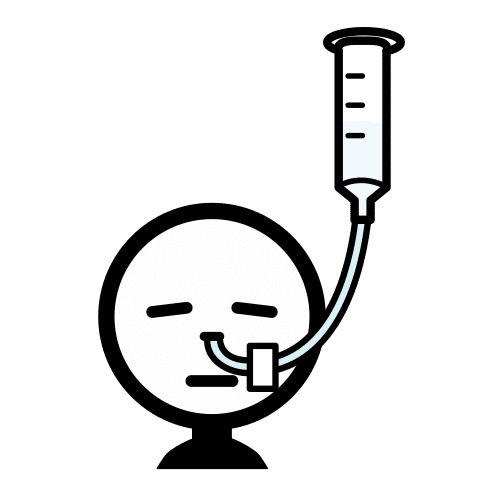 Pictograma de sonda nasogástrica para niños con autismo y TEA
