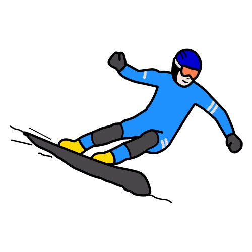 Pictograma de Snowboarding para niños con autismo y TEA