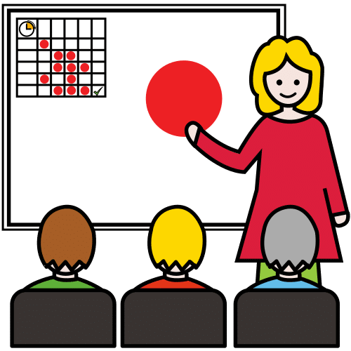 Pictograma de curso para niños con autismo y TEA