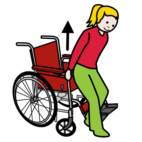 Pictograma de levantar de la silla para niños con TEA