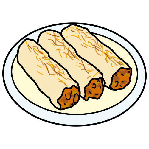 Pictograma de canelones para niños con TEA