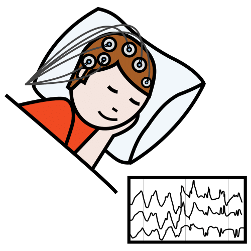 Pictograma de electroencefalograma para niños con autismo y TEA
