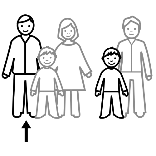 Pictograma de tío para niños con autismo y TEA
