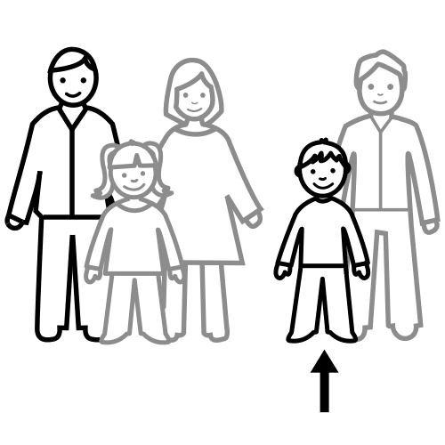 Pictograma de sobrino para niños con autismo y TEA