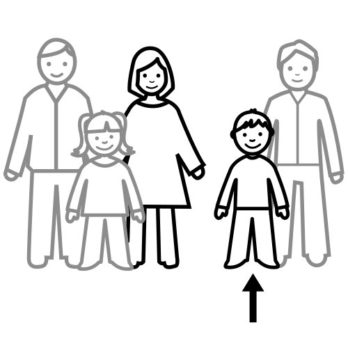 Pictograma de sobrino para niños con autismo y TEA
