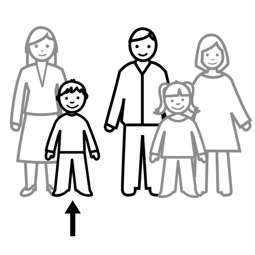 Pictograma de sobrino para niños con autismo y TEA