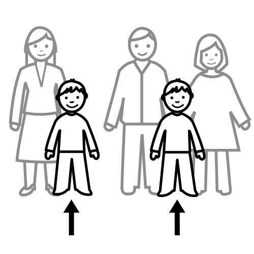 Pictograma de primos para niños con autismo y TEA
