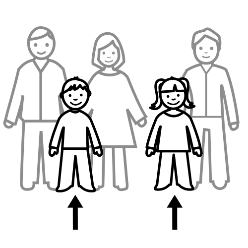 Pictograma de primos para niños con autismo y TEA