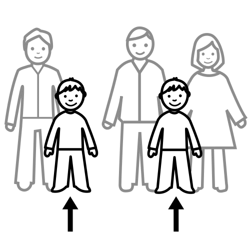 Pictograma de primos para niños con autismo y TEA