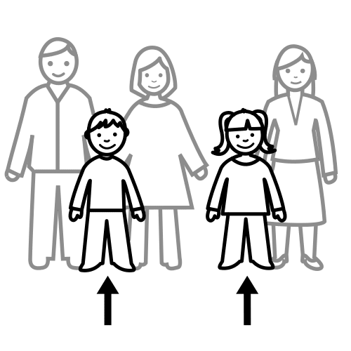 Pictograma de primos para niños con autismo y TEA