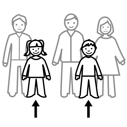 Pictograma de primos para niños con autismo y TEA