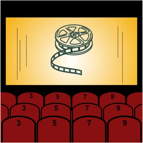 Pictograma de cine para niños con TEA