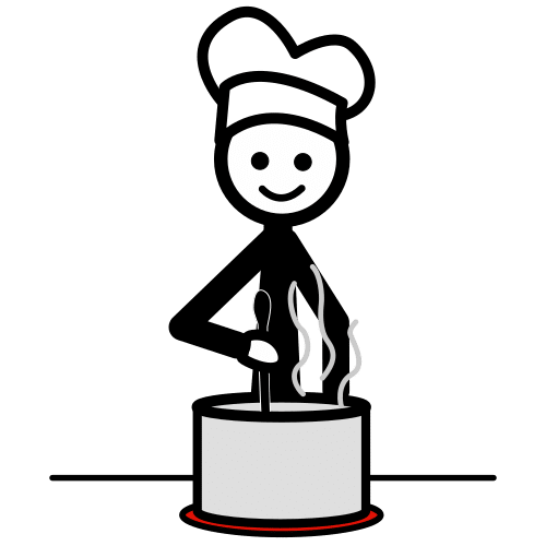 Pictograma de cocinero para niños con TEA