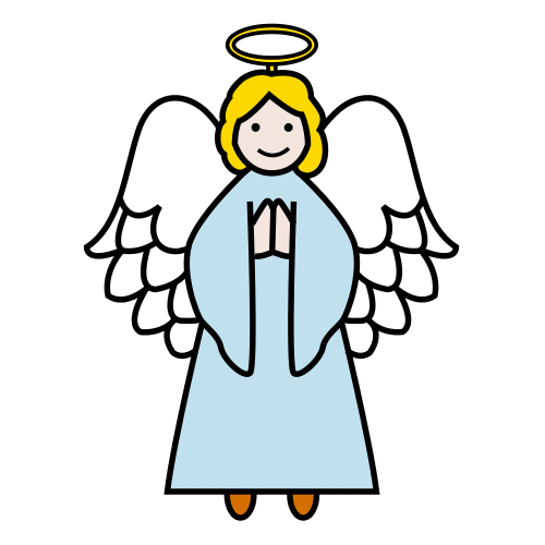 Pictograma de ángel para niños con TEA