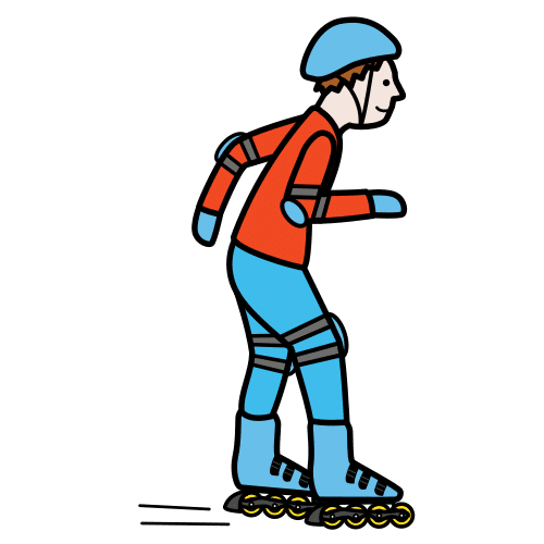Pictograma de patinaje para niños con autismo y TEA
