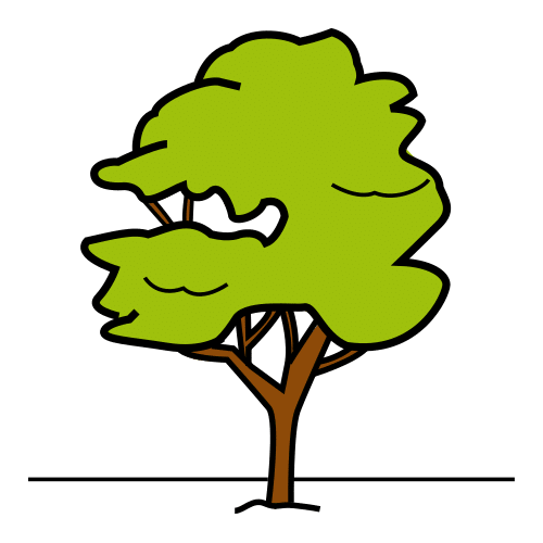 Pictograma de árbol para niños con autismo y TEA