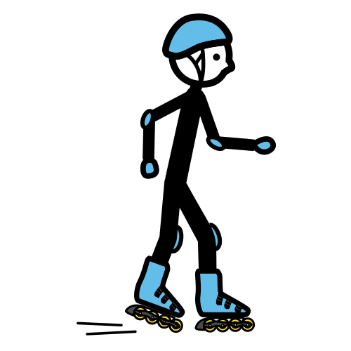 Pictograma de patinar para niños con autismo y TEA