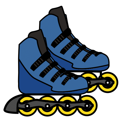 Pictograma de patines para niños con TEA