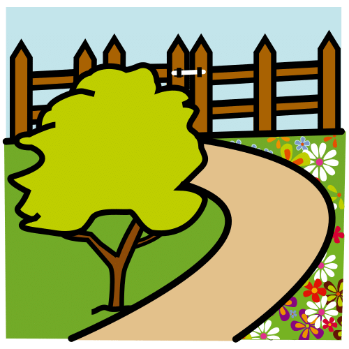 Pictograma de jardín para niños con TEA